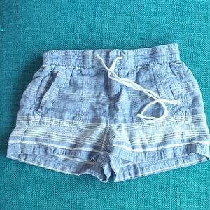 Lou & Grey Light Blue Striped Women's Cargo Shorts